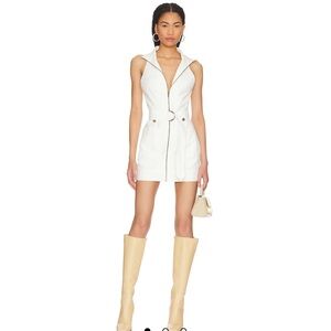 Superdown Sofia Belted Mini Dress in White
Worn once for a couples shower!